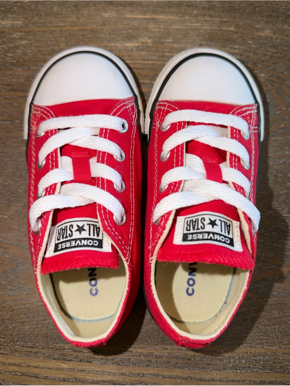 Red Converse All Star Chuck Taylor Low Top Sneakers size 8 - Picture 7 of 10